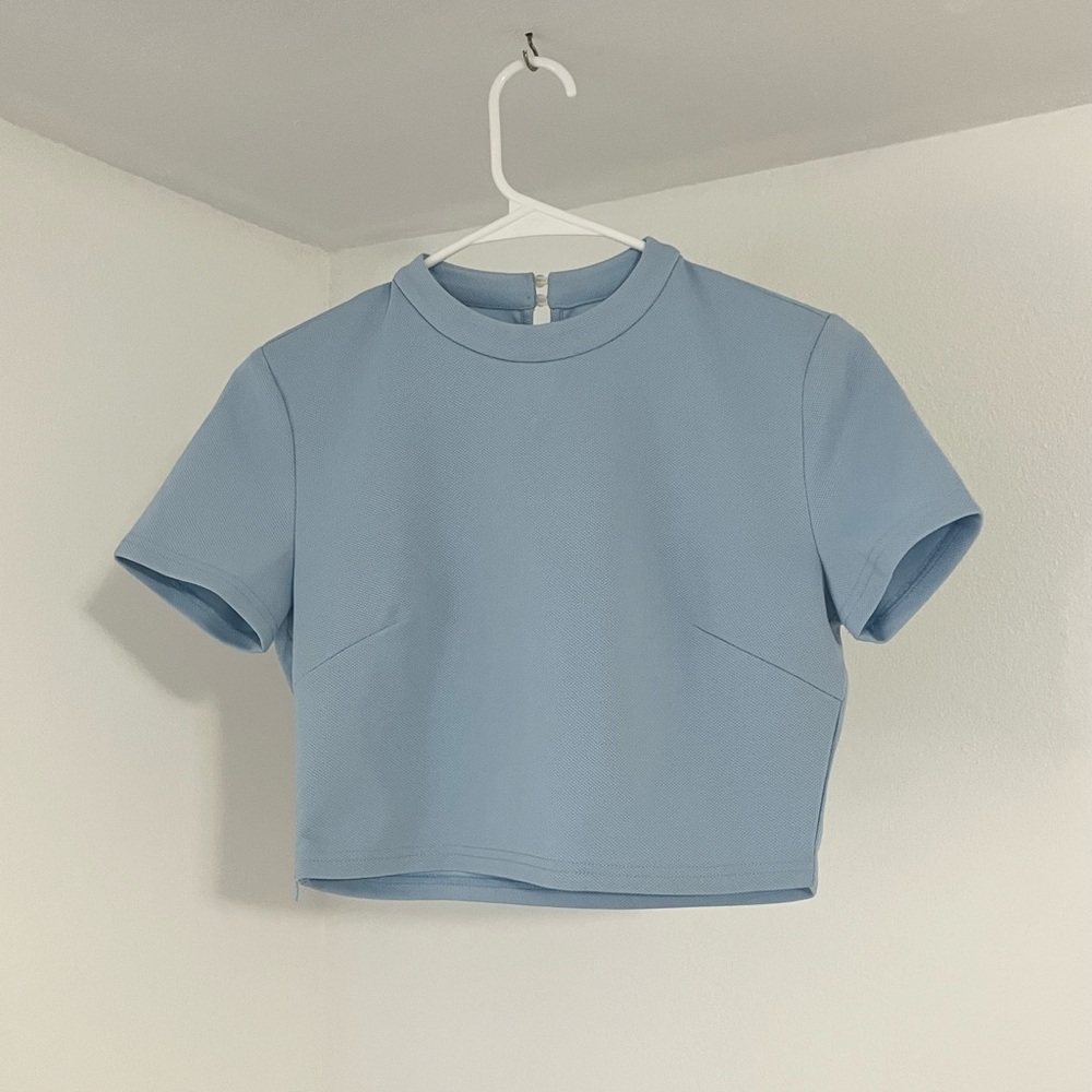 Light Blue Women's Crop Top